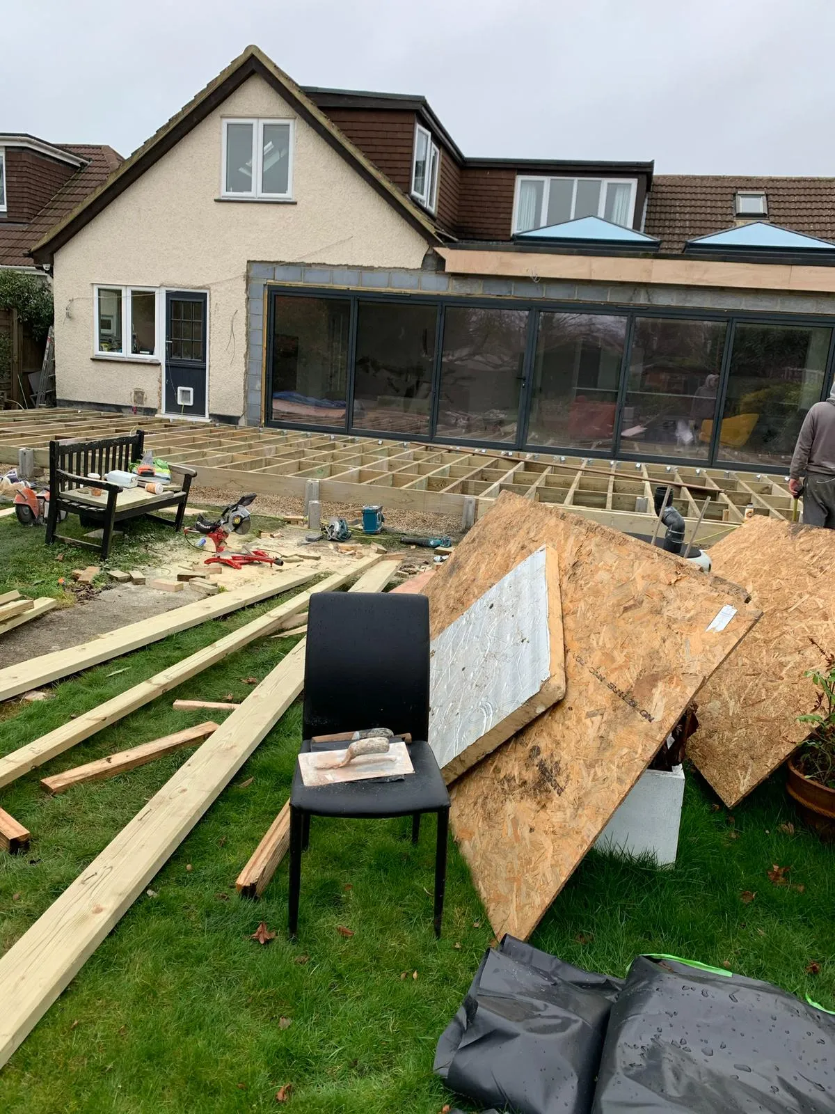 mid build house extension